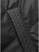 Čierna dámska vesta s kapucňou (B8212-1) Čierna dámska vesta s kapucňou (B8212-1)