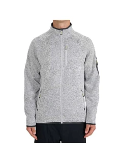 Pánsky fleece 4F M443 cool light grey melange 4FWSS26TFLEM443 27M