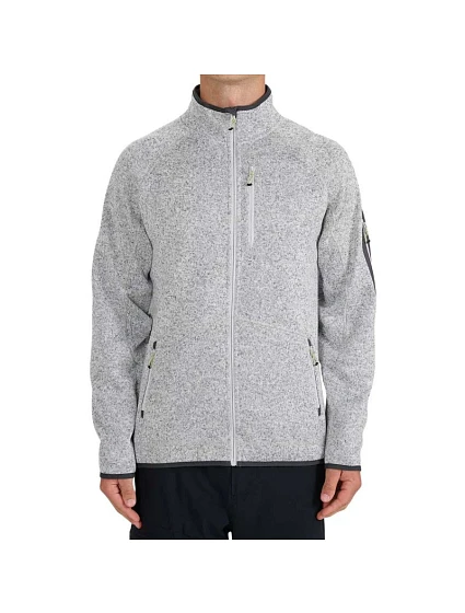 Pánsky fleece 4F M443 cool light grey melange 4FWSS26TFLEM443 27M