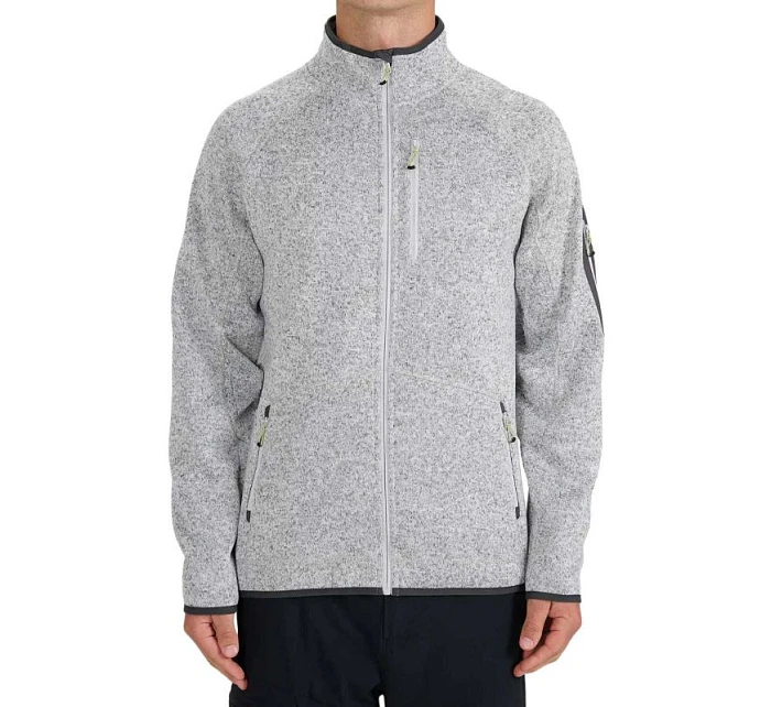 Pánsky fleece 4F M443 cool light grey melange 4FWSS26TFLEM443 27M