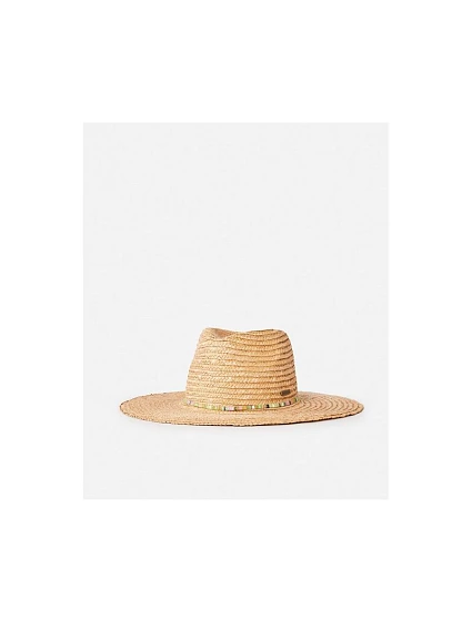 Klobúk RIP CURL Classic Surf Straw Panama v tyrkysovej farbe