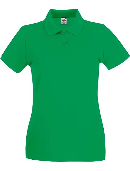 Fruit of the Loom Lady-Fit Premium Polo Dámske piqué polo 16.3030 kelly green