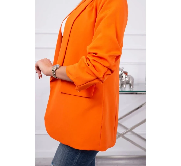 Bunda s klopami elegantná oranžová