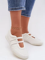 Sportovní dámské baleríny S Paskami Bílé Farvessa