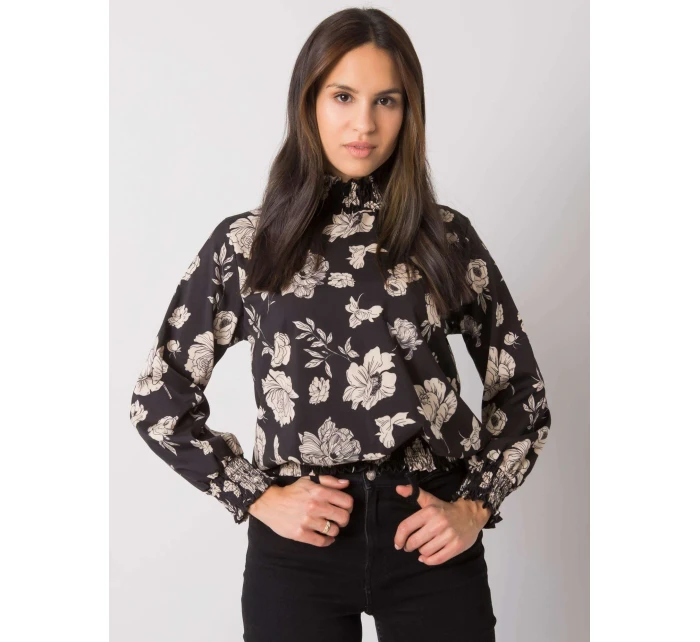 Blúzka DHJ BZ 8501.79 čierna a béžová Blúzka DHJ BZ 8501.79 čierna a béžová