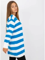 Dámský svetr LC SW 8030  bílý a modrý