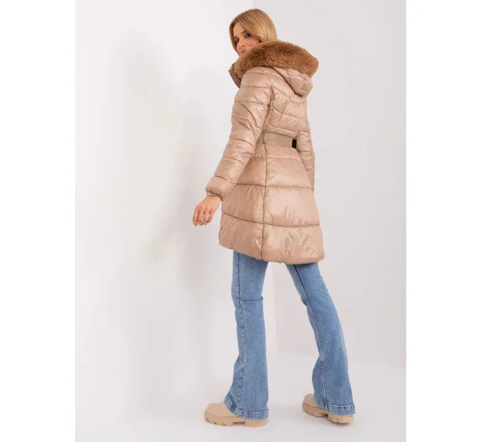 Dámska bunda NM KR TR8173.96P svetlohnedá - FPrice