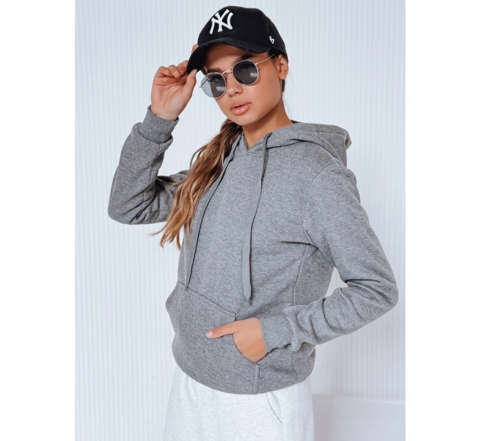 Dámská mikina BASIC s kapucí antracitová model 21962134 - FashionStreet