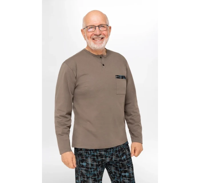 Pánske pyžamo Martel 412 Marcel II dł/r M-2XL