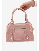 Růžová kabelka z imitace semiše model 22220873 - Flora&Co Růžová kabelka z imitace semiše model 22220873 - Flora&Co
