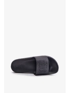 Ľahké pánske papuče s logom Big Star čierne