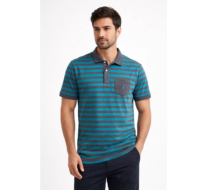 Pánske polo tričko 500750 zeleno-šedé - Jockey