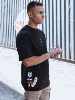 Pánské tričko s potiskem černé Dstreet model 21975588 - FashionStreet