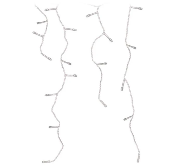 VIANOČNÝ STROMČEK SVETLÁ VONKAJŠIE SVETLO OPONA 360 VIEDOL ČASOVAČ STUDENÁ BIELA PRIEHĽADNÝ KÁBEL