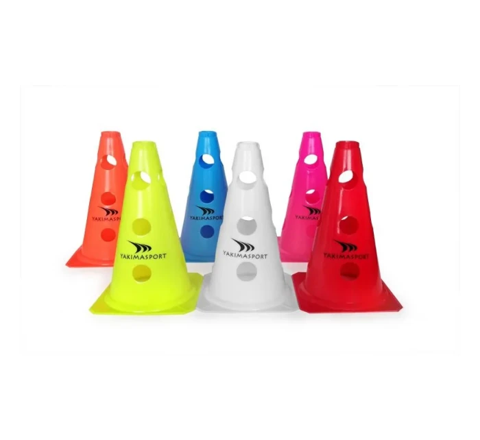 Tréningové kužele Yakimasport s otvormi 100042 Tréningové kužele Yakimasport s otvormi 100042