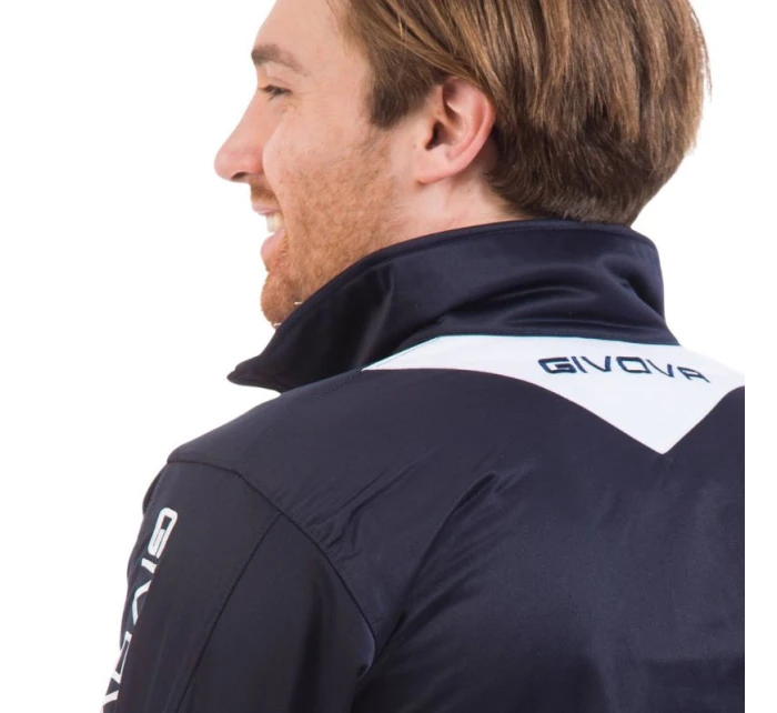 Unisex tepláková súprava Givova Visa v tmavo modrej a bielej farbe 0403 Unisex tepláková súprava Givova Visa v tmavo modrej a bielej farbe 0403