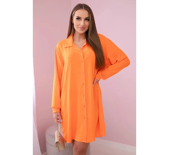 Dlhé tričko s viskózou oranžové Dlhé tričko s viskózou oranžové