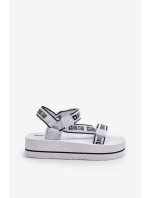 Dámské sandály na platformě Big Star model 21652651 Bílé - Big Star Shoes Dámské sandály na platformě Big Star model 21652651 Bílé - Big Star Shoes