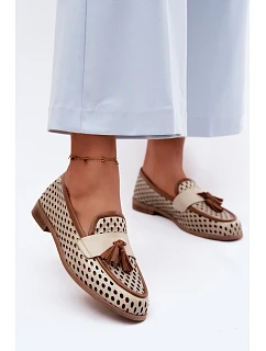 Kožené Ažurové Mokasíny Dámské model 22133515 - Maciejka