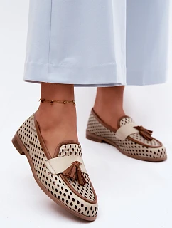 Kožené Ažurové Mokasíny Dámské model 22133515 - Maciejka