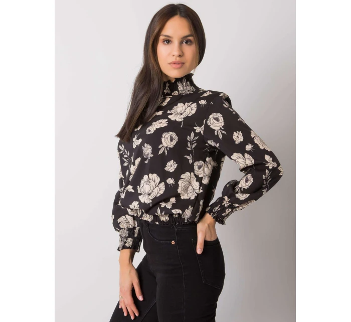 Blúzka DHJ BZ 8501.79 čierna a béžová Blúzka DHJ BZ 8501.79 čierna a béžová