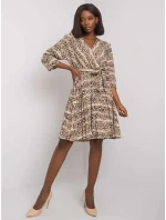 Šaty DHJ SK 11092A 1.91P čierna a béžová Šaty DHJ SK 11092A 1.91P čierna a béžová