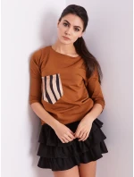 Blúzka CZ BZ 1694.08 svetlohnedá Blúzka CZ BZ 1694.08 svetlohnedá