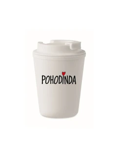 POHODINDA - bílý termohrnek 300 ml