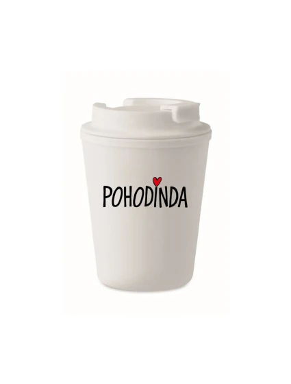 POHODINDA - bílý termohrnek 300 ml