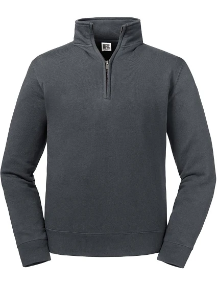 Russell Athletic 270M Mikina s 1/4 zipsom „Authentic“ 10.270M convoy grey Russell Athletic 270M Mikina s 1/4 zipsom „Authentic“ 10.270M convoy grey