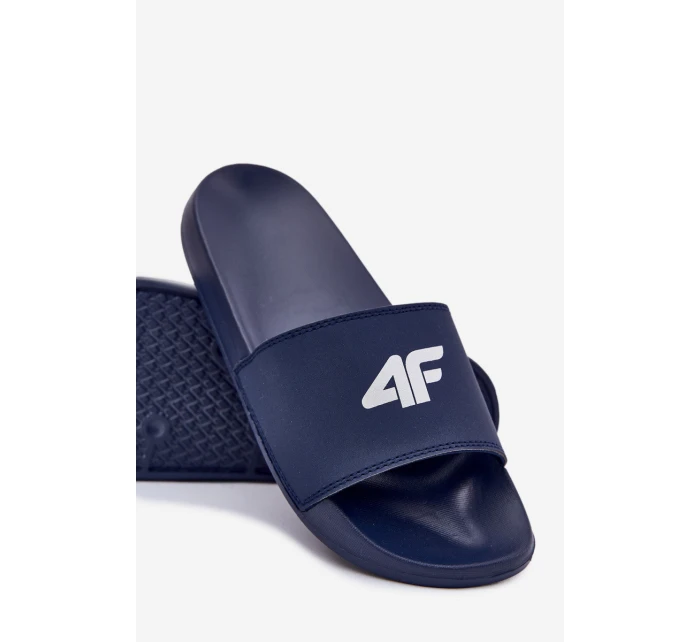 Klapki Męskie 4F 4FRMM00FSLIM011-30S Granatowe