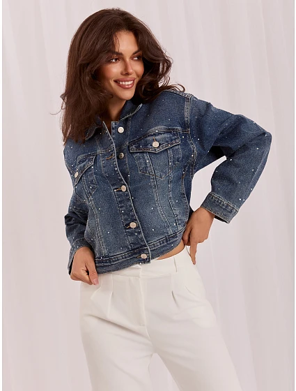 Kurtka IR KR model 22272247 ciemny niebieski - FPrice Kurtka IR KR model 22272247 ciemny niebieski - FPrice