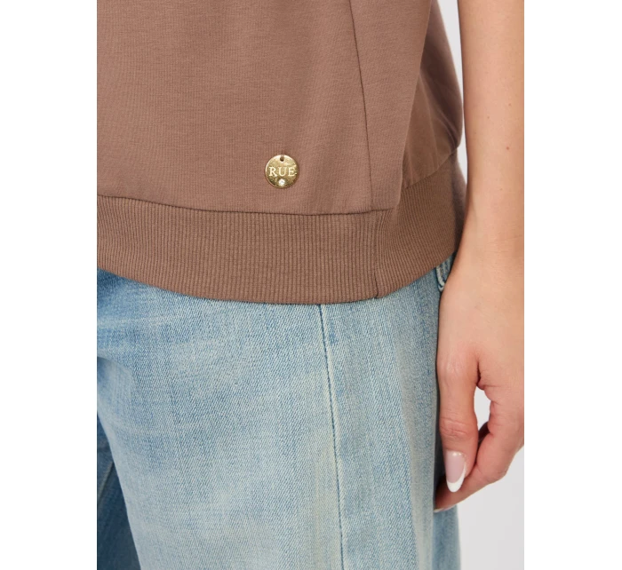 Blúzka RV BZ A1214.89 bielo-hnedá