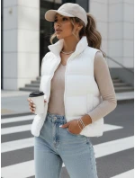 Dámská prošívaná vesta bílá Dstreet model 21970430 - FashionStreet