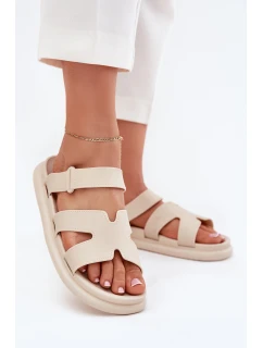 Dámské Gumové Klapky S Páskem Béžové model 21702749 - Boto