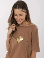 T shirt CLM TS model 21121807 jasny brązowy - FPrice