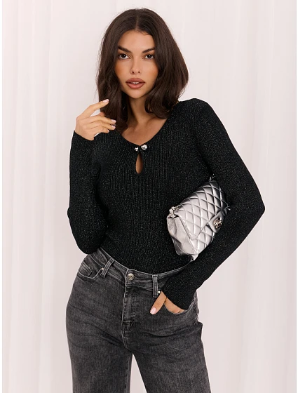 Sweter IR SW model 22401097 czarny - FPrice Sweter IR SW model 22401097 czarny - FPrice
