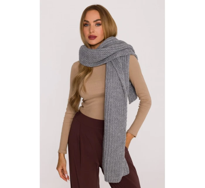 M896 Rebrovaná šatka - sivá M896 Rebrovaná šatka - sivá