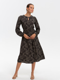 Monnari Šaty Béžové šaty s malým vzorom Multi Black