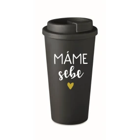 MÁME NA SEBE - čierny termohrnček 475 ml