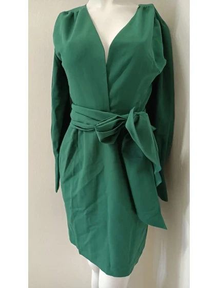 Dámske šaty bez gombíkov K082-1 zelené - Makover