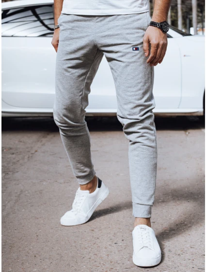 Pánské světle šedé teplákové kalhoty Dstreet model 21977193 - FashionStreet