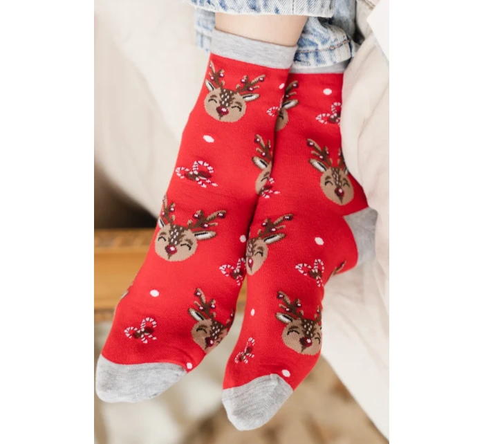 Dámské vánoční ponožky model 21327638 3540 - Steven Dámské vánoční ponožky model 21327638 3540 - Steven