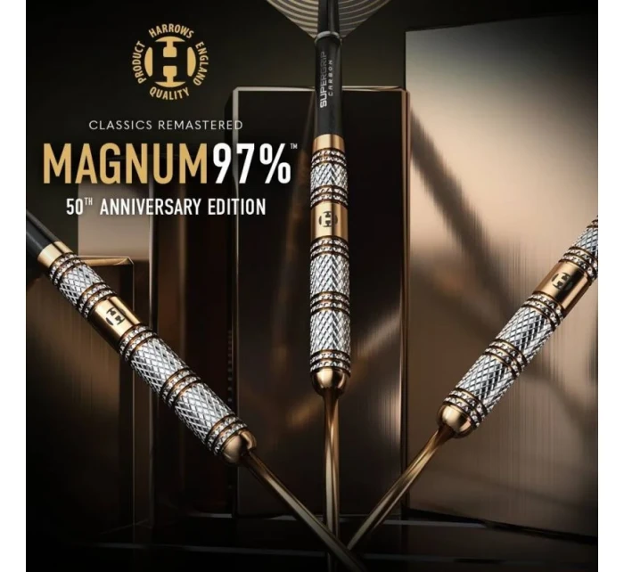 Šípky Harrows Magnum 97% 50th Anniversary Edition steeltip Šípky Harrows Magnum 97% 50th Anniversary Edition steeltip