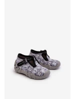 Pohodlné dětské pantofle  Šedé model 21662294 - Befado