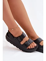 Dámské pěnové sandály na platformě Big Star TT274A031 Černé