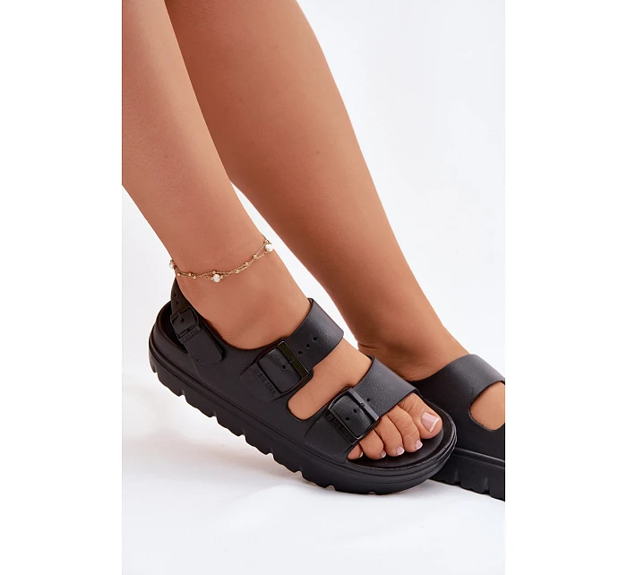 Dámské pěnové sandály na platformě Big Star TT274A031 Černé