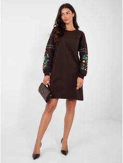 Šaty RV SK 8979.94P tmavohnedé