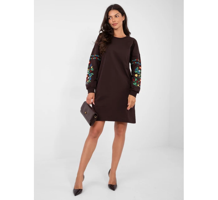 Šaty RV SK 8979.94P tmavohnedé