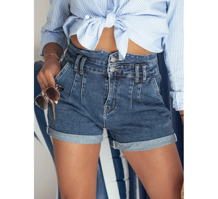 Dámske džínsové šortky DENIM DREAMS blue FashionStreet SY0354
